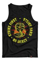 Camiseta Regata Cobra Kai Strike First Karate Kid Camisa