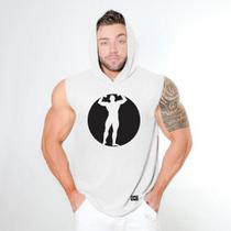 Camiseta Regata Com Capuz Esportiva Treino Liso Estampa Personalizada Circulo Camiseta Regata Com Capuz Esportiva Treino Liso Estampa Personalizada Circulo