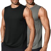 Camiseta regata COOFANDY Quick Dry Workout sem mangas para homens
