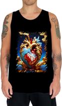Camiseta Regata Coração de Ouro Líquido Gold Heart 3 Camiseta Regata Coração de Ouro Líquido Gold Heart 3