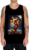 Camiseta Regata Coração de Ouro Líquido Gold Heart 5