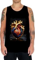 Camiseta Regata Coração de Ouro Líquido Gold Heart 7 - Kasubeck Store