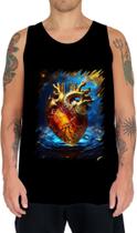 Camiseta Regata Coração de Ouro Líquido Gold Heart 8 Camiseta Regata Coração de Ouro Líquido Gold Heart 8
