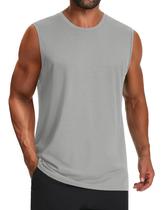 Camiseta regata Cotrasen para homens, treino de verão, proteção UV Camiseta regata Cotrasen para homens, treino de verão, proteção UV