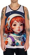 Camiseta Regata Crianças Astronautas Planetas Galáxias 6