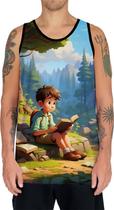 Camiseta Regata Crianças Leitura Amigos Livros Desenhos 2 - Enjoy Shop