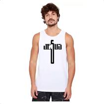 Camiseta Regata Crucifixo nome de Jesus