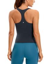 Camiseta regata CRZ YOGA Butterluxe Workout com sutiã acolchoado para mulheres