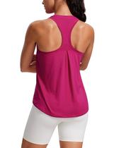 Camiseta regata CRZ YOGA Racerback Yoga para mulheres Granita Pink
