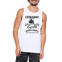 Camiseta Regata Cuidado Esposa Doida