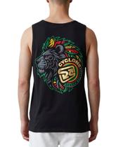 Camiseta Regata Cyclone Reggae Lion Metal Cor:PretaTamanho:G Camiseta Regata Cyclone Reggae Lion Metal Cor:PretaTamanho:G
