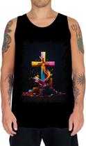 Camiseta Regata da Cruz de Jesus Igreja Fé 25