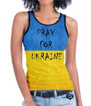 Camiseta regata da Ucrânia FEMININA Pray for Ukraine