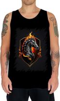 Camiseta Regata de Cavalo Flamejante Fire Horse 5