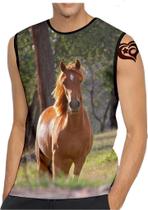 Camiseta Regata de Cavalo MASCULINA Animal Blusa