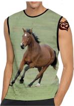 Camiseta Regata de Cavalo MASCULINA Animal Blusa Gramado