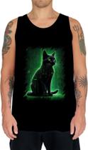 Camiseta Regata de Gato Oráculo Hacker Binário Mat 3 Camiseta Regata de Gato Oráculo Hacker Binário Mat 3