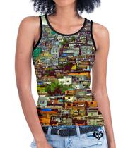 Camiseta regata de Quebrada FEMININA Favela Chave Adulto
