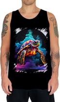 Camiseta Regata de Tartaruga Marinha Neon Style 1