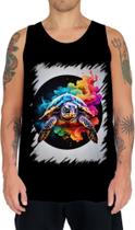 Camiseta Regata de Tartaruga Marinha Neon Style 4