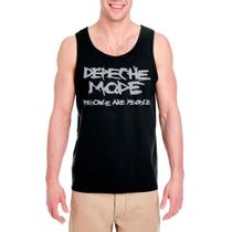 Camiseta Regata Depeche Mode unissex, exclusiva Camiseta Regata Depeche Mode unissex, exclusiva