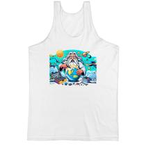 Camiseta Regata Deus criando o mundo cartoon Camiseta Regata Deus criando o mundo cartoon