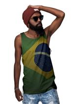 Camiseta Regata Di Nuevo Bandeira Brasil