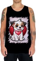 Camiseta Regata Dia dos Namorados Cachorrinho 19