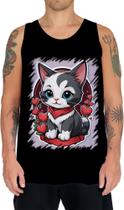 Camiseta Regata Dia dos Namorados Gatinho 18