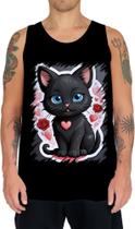 Camiseta Regata Dia dos Namorados Gatinho 25