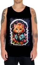 Camiseta Regata Dia dos Namorados Gatinho 4 Camiseta Regata Dia dos Namorados Gatinho 4