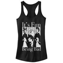 Camiseta regata Disney It's Fun Being Bad Racerback ideal para mulheres Camiseta regata Disney It's Fun Being Bad Racerback ideal para mulheres