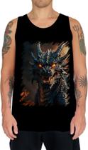 Camiseta Regata Dragão Dragon Chamas Infernal Fogo 4 Camiseta Regata Dragão Dragon Chamas Infernal Fogo 4