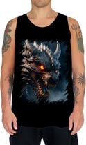 Camiseta Regata Dragão Dragon Chamas Infernal Fogo 6 Camiseta Regata Dragão Dragon Chamas Infernal Fogo 6