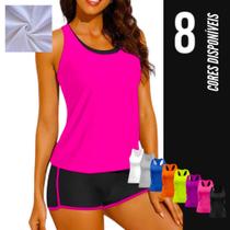 Camiseta REGATA DRY FIT FEMININA Blusinha tecido furadinho Academia Fitness Corrida Yoga 652