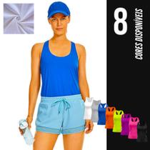 Camiseta REGATA DRY FIT FEMININA Blusinha tecido furadinho Academia Fitness Corrida Yoga 652
