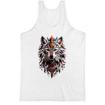 Camiseta Regata Espirito lobo tribal Camiseta Regata Espirito lobo tribal