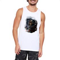 Camiseta Regata Esqueleto astronauta