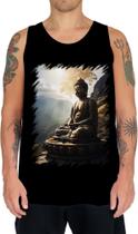 Camiseta Regata Estátua de Buda Iluminado Religião 1 Camiseta Regata Estátua de Buda Iluminado Religião 1