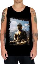 Camiseta Regata Estátua de Buda Iluminado Religião 11