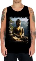 Camiseta Regata Estátua de Buda Iluminado Religião 12 - Kasubeck Store