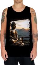 Camiseta Regata Estátua de Buda Iluminado Religião 15 Camiseta Regata Estátua de Buda Iluminado Religião 15