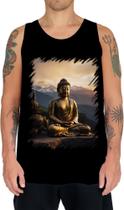 Camiseta Regata Estátua de Buda Iluminado Religião 21 - Kasubeck Store