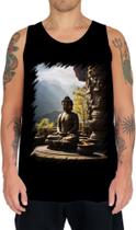 Camiseta Regata Estátua de Buda Iluminado Religião 8