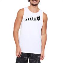 Camiseta Regata Evolucao arcade Camiseta Regata Evolucao arcade
