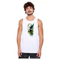 Camiseta Regata Fada da floresta silhueta splash Camiseta Regata Fada da floresta silhueta splash