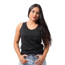 Camiseta Regata Feminina adulto TechMalhas basica lisa corte moderno Camiseta Regata Feminina adulto TechMalhas basica lisa corte moderno