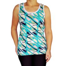 Camiseta Regata Feminina Básica Peças Sortidas Costas em Branco Suplex Light Pp ao Plus Size