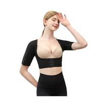 Camiseta Regata Feminina De Manga Curta Modeladora De Braços Pós-Cirúrgica Compressão Redutora Camiseta Regata Feminina De Manga Curta Modeladora De Braços Pós-Cirúrgica Compressão Redutora