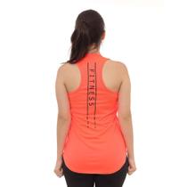 Camiseta Regata Feminina Dry Fit Estampada Poliester Academia